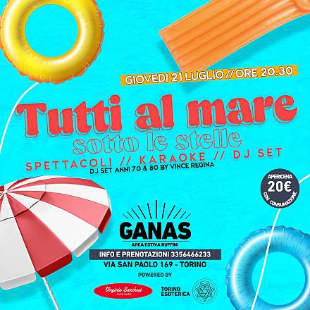 Tutti al mare sotto le stelle